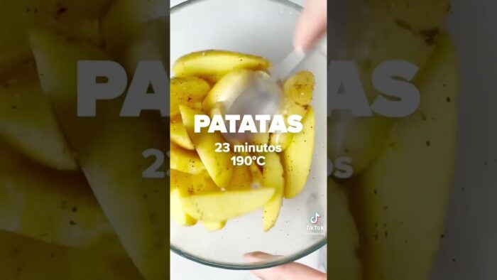 Receta de patatas fritas airfryer 👩🏻‍🍳 🍟  Recetas airfryer ➤ Freidora PRO 👌🏻