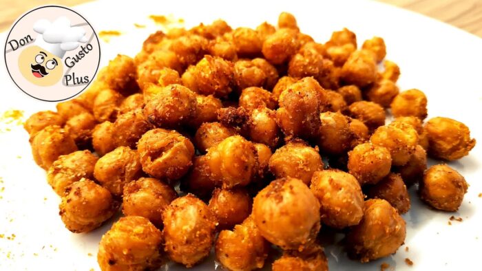 Snack salados de garbanzos | Freidora de aire / freidora sin aceite (air fryer) || Receta