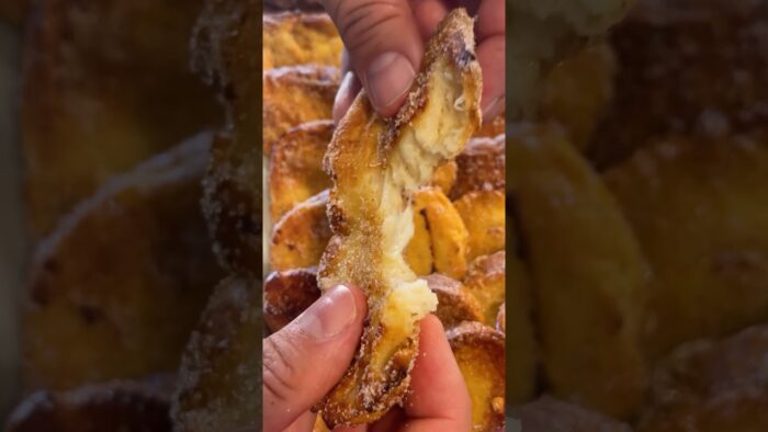 ✅Sorprendente receta de torrijas sin aceite #airfryer #torrijas #postres