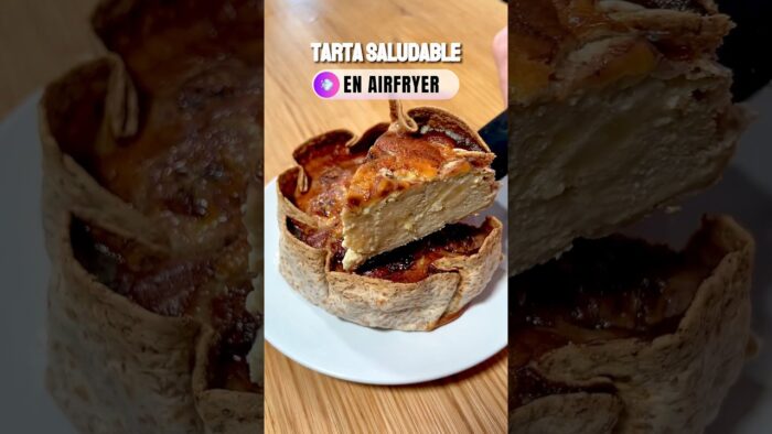 TARTA SALUDABLE EN FREIDORA DE AIRE #receta #airfryer #recetas