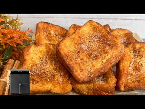 TORRIJAS con PAN BRIOCHE en FREIDORA DE AIRE, ¡¡insuperables!! #airfryer #postres #torrijas