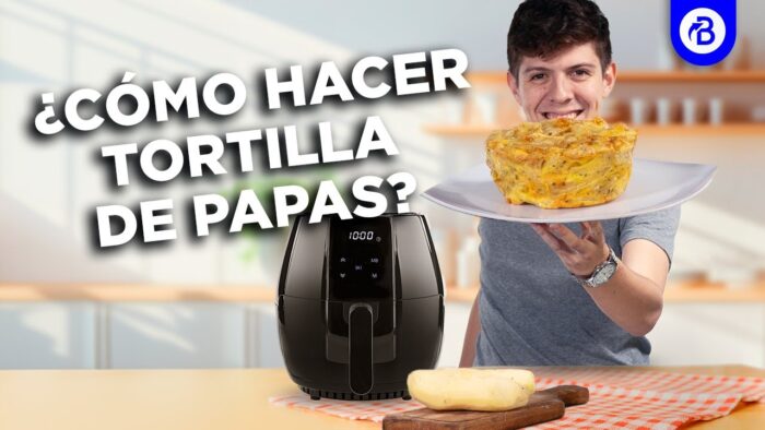 🥔TORTILLA de PAPAS en FREIDORA de AIRE – RECETA FÁCIL 🤯