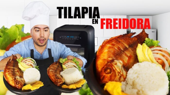 Tilapia 🐟 (mojarra) horneada en #AIRFRYER | SuperFreidora OSTER | Esteban Cocina