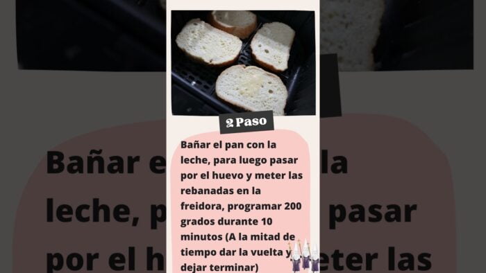 Torrijas de pan sanas y crujientes con la freidora de aire | Receta fácil y rápida Semana Santa