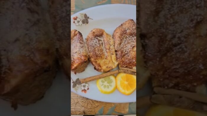 Torrijas fit en freidora de aire #recetafit #receta #recetas #freidoradeaire