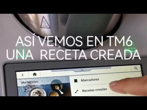VER EN TM6 UNA RECETA CREADA