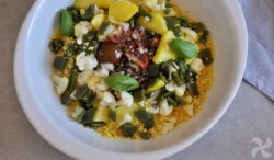 Cuscús con judías verdes, patata y coliflor