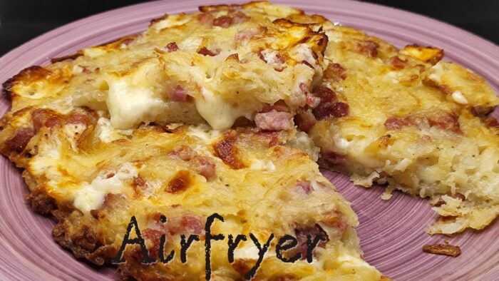 CENA RÁPIDA EN FREIDORA DE AIRE 🥔🧀