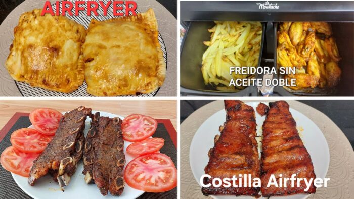 4 RECETAS FÁCILES para tu FREIDORA de AIRE 😋 Rápidas #airfryer