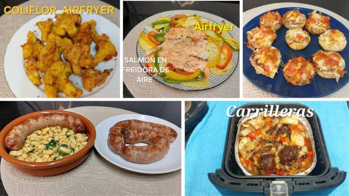 5 PLATOS EN FREIDORA DE AIRE, Fáciles y Deliciosos AIRFRYER