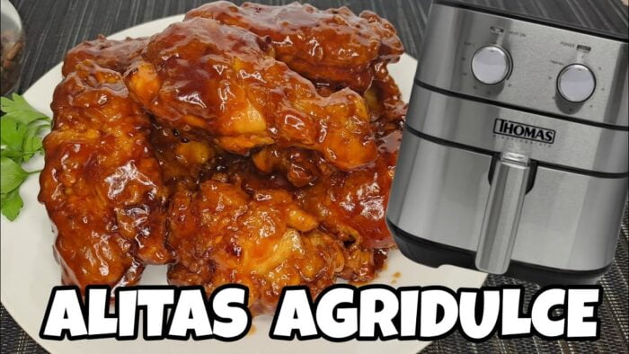 ALITAS AGRIDULCE en FREIDORA DE AIRE/AIR FRYER/DanBar Presenta 👩🍳