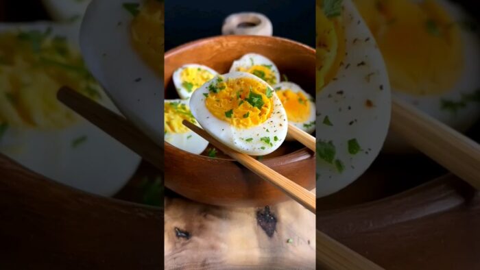 Air Fried Hard-Boiled Eggs Recipe | Easy & Delicious! #shorts