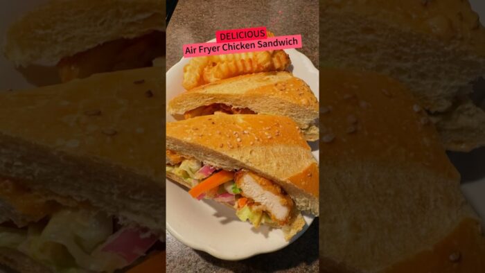 Air Fryer Chicken Sandwich recipe #shorts