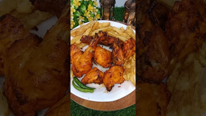 Air fryer Chicken Tandoori Recipe ( Eid Special) #shorts #airfryer #chickentandoori #trendingshorts