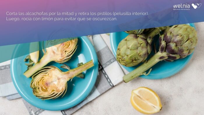 Alcachofas asadas en freidora de aire