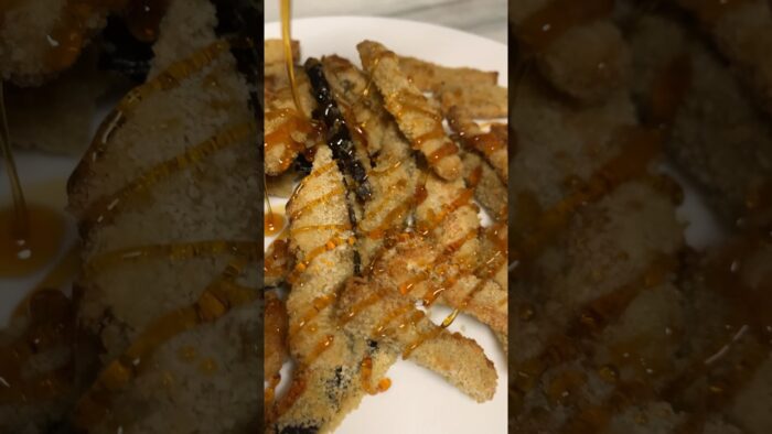 Berenjenas con Miel Freidora Sin Aceite #berenjena #miel #reels #freidoradeaire #airfryer