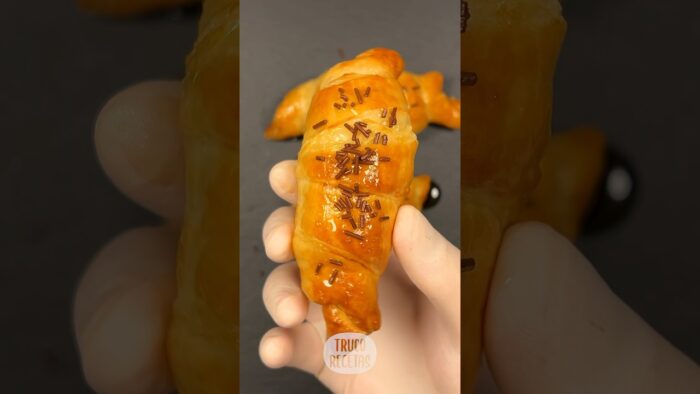 CRUASANES 🥐 caseros con CHOCOLATE en FREIDORA DE AIRE