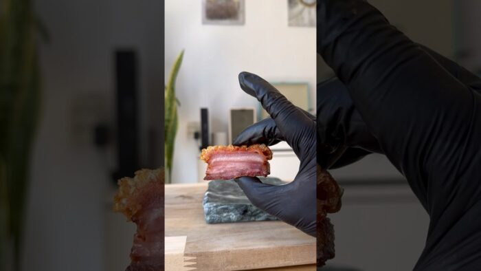 Chicharrones en freidora de aire #receta #chicharrones #chicharon #recipe #chicharrón #torrezno