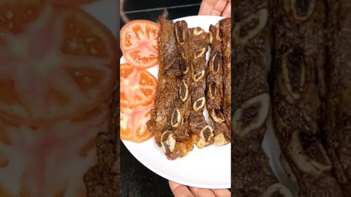 Churrasco adobado en freidora de aire, Fácil y rico #freidoradeaire