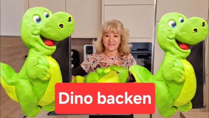 Dino Torte / 3D Dinosaurier Motivtorte /Kindergeburtstag selber backen /Thermomix® TM5/TM6