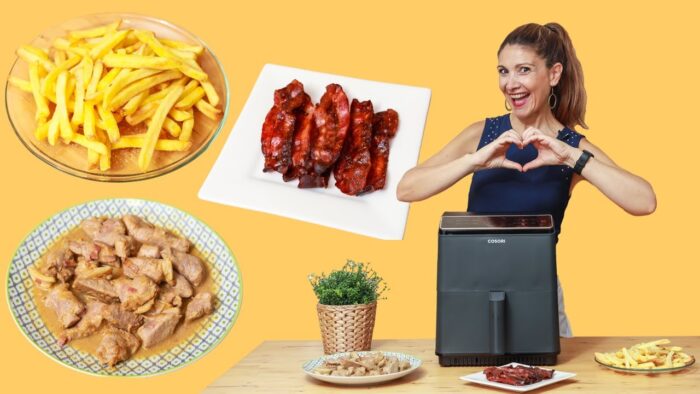 ✅ESPECTACULAR Cosori Dual Blaze Review-La MEJOR air fryer💥+3 recetas: patatas fritas🍟+bacon🥓+carne 🥩