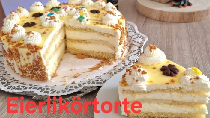 Eierlikörtorte Rezept | Ostertorte mit cremigem Eierlikör  Thermomix® TM5/TM6