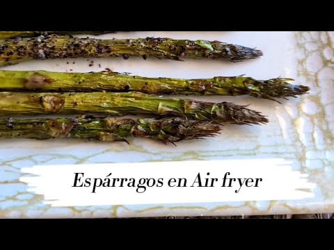 Espárragos en freidora de aire