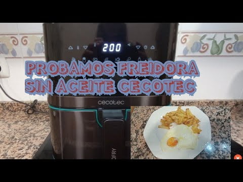 FREIDORA SIN ACEITE CECOTEC Cecofry FullInox 5500 CON ACCESORIOS. HUEVO CON PATARAS #airfryer