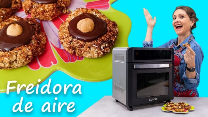 ✅GALLETAS Saludables de Plátano 🍌, Avena y Chocolate 🍫 en #freidoradeaire #cosori