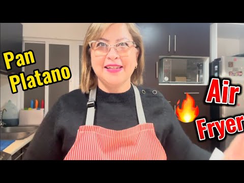 Holisss mis chic@s les traigo una deliciosa receta PAN PLÁTANO EN AIR FRYER‼️