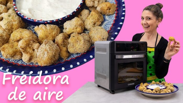 ✅La MEJOR 🥇RECETA de Coliflor rebozada Crujiente en #freidoradeaire #cosori / Receta DELICIOSA 😋