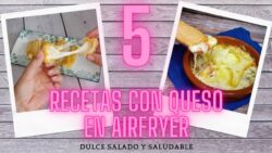 Las 5️⃣ MEJORES RECETAS con QUESO en ( FREIDORA DE AIRE )🧀