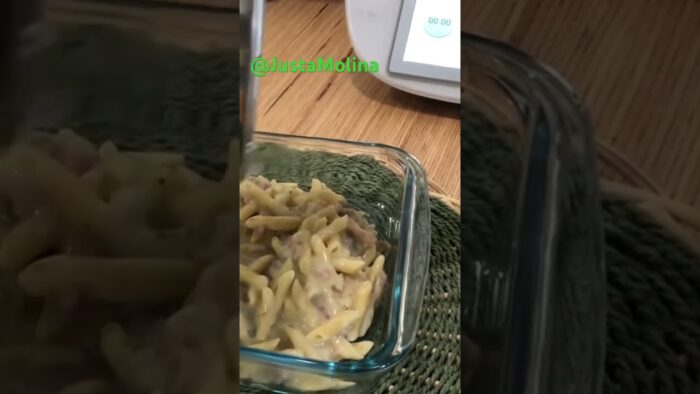 Macarrones exprés a la carbonara #thermomix #thermomixtm6 #pasta #justamolina