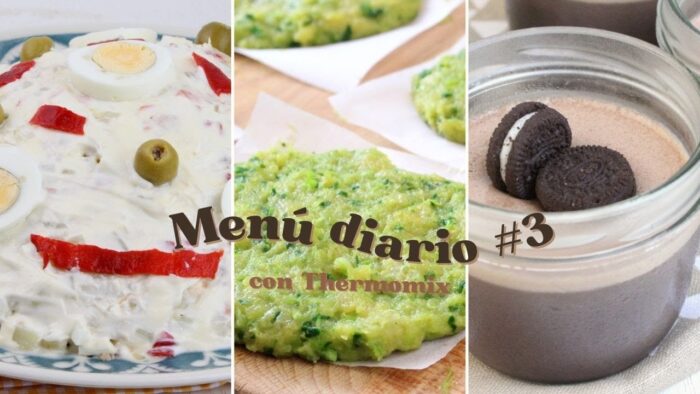 🍴Menú diario con Thermomix #3🍴 | Menú completo en robot de cocina
