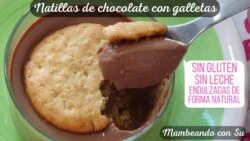 NATILLAS DE CHOCOLATE CON GALLETAS 🍫 🔺¡Sin GLUTEN, sin LECHE y sin AZÚCAR!