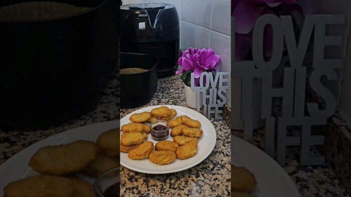 Nuggets de Pollo sin aceite y en Freidora de Aire / Airfryer #recetas #airfryer #recetasfaciles