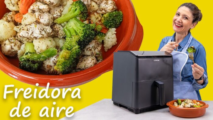 ✅ POLLO con Verduras Congeladas BARATO, RÁPIDO, FÁCIL Y RIQUÍSIMO en #AIRFRYER #cosori