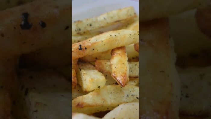Papas en freidora de aire! queda una delicia 😋👇 #receta #shortvideo #viralvideo