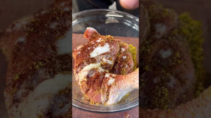 Pollo asado en freidora estilo cheffcito #musica #comida #food #estilocheffcito #recetas #recetasfál