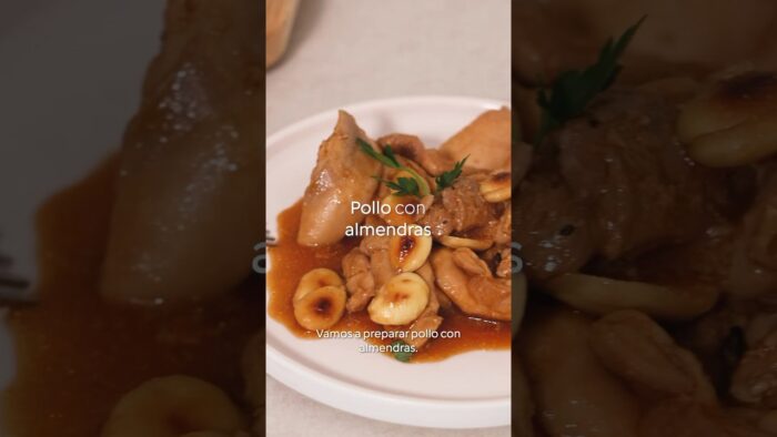 Pollo con almendras para chuparse los dedos 😋 #cookidoo #thermomix