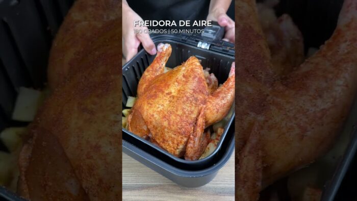 Prepara pollo en la freidora de una manera fácil y sabrosa.