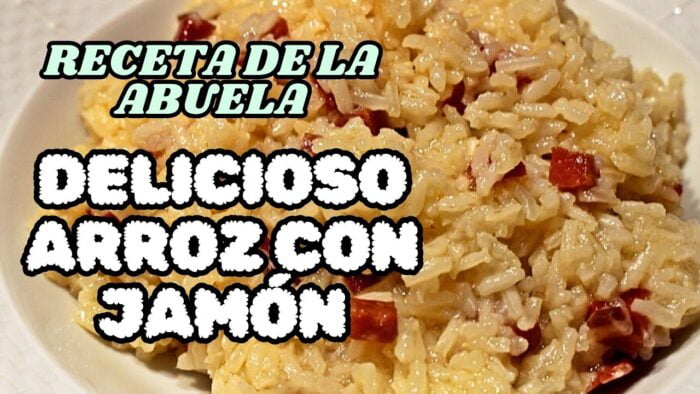 🧑🍳 RECETA DE LA ABUELA🍽️ ARROZ CON JAMÓN RIQUÍSIMO 😃