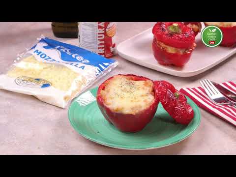 Receta pimientos rellenos en freidora de aire | Dia España #comermejorcadadia
