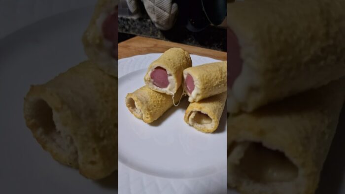 Rollitos de salchicha y queso SIN GLUTEN en Freidora de aire 🌭🧀 #glutenfree #recetas  #airfryer