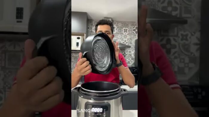 SANGKEE 6l Freidora Aire/olla Presión Múltiuso Combo Pantalla Táctil
