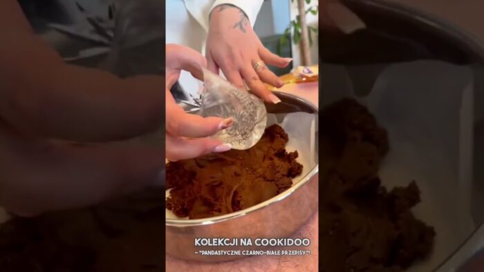 Sernik PANDA przy wykorzystaniu sensora Thermomix, biało czarny sernik, pyszny przepis na ciasto