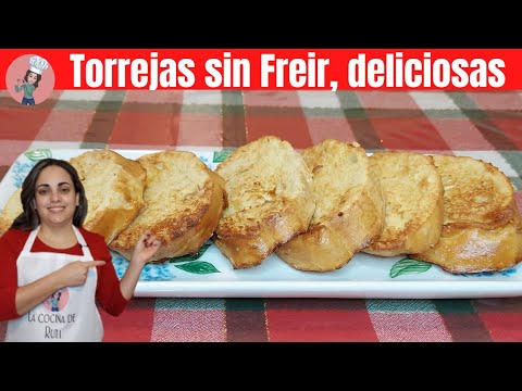 Torrejas sin freir, en freidora de aire. Receta cubana para navidad