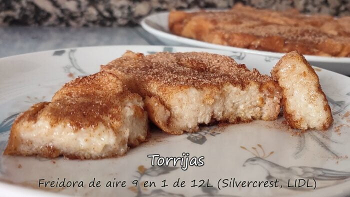 Torrijas en freidora de aire 9 en 1 de 12L de Silvercrest (LIDL) [RECETA MEJORADA]