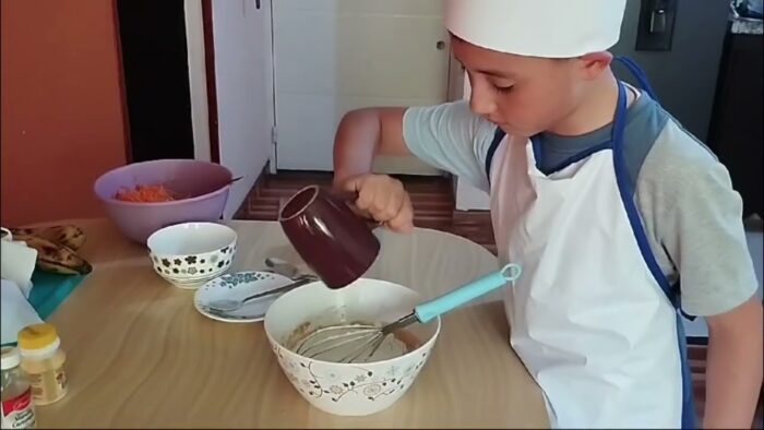 Torta de zanahoria en freidora de aire.