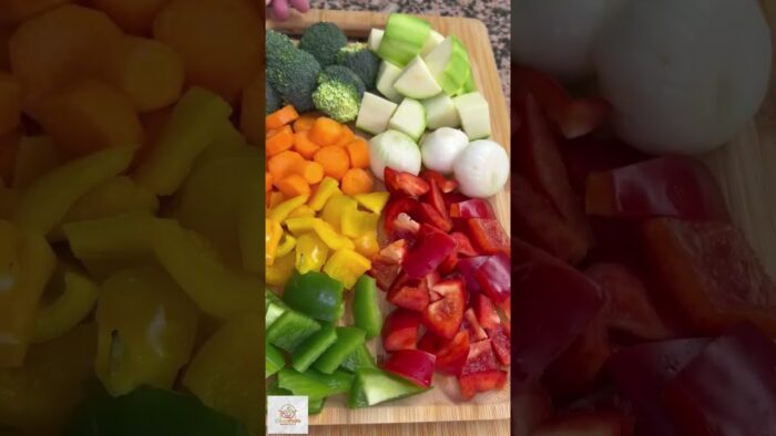 VERDURAS EN AIRFRYER, ¡¡receta sana y deliciosa de freidora de aire!! #comidasaludable #verduricas